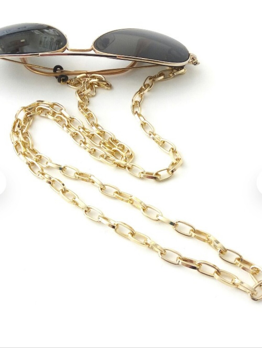 🇺🇲 QUAY Australia Eyeglasses Chain Gold Box Link